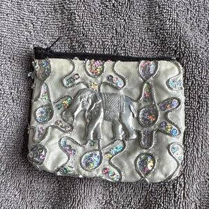 Silver Embellished Coin Purse